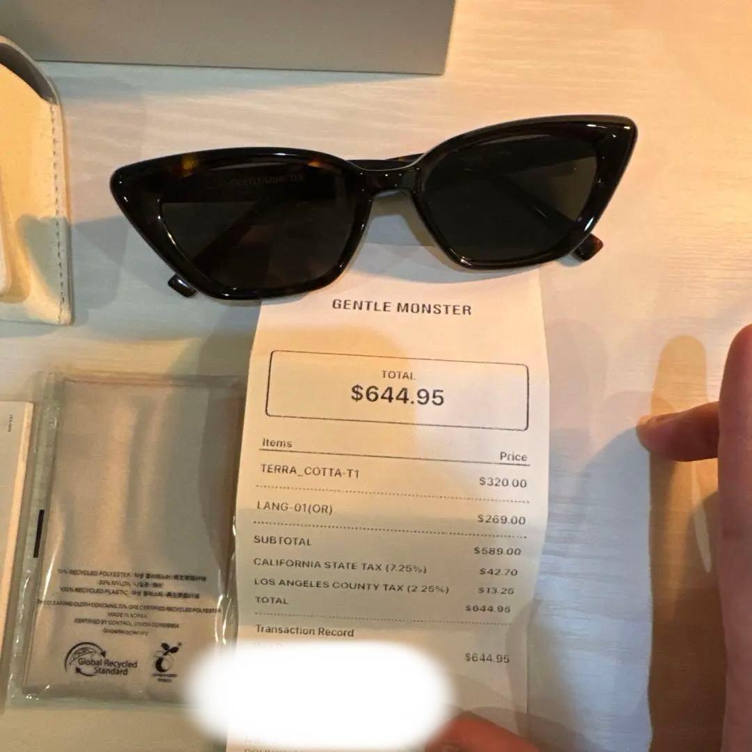 GENTLE MONSTER TERRA COTTA ブラックサングラス