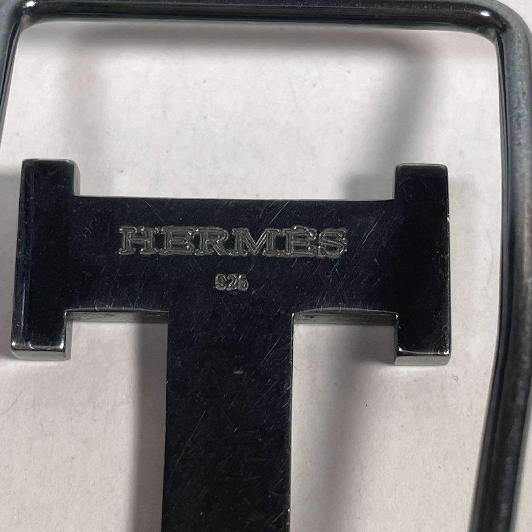 HERMES Hロゴ コンスタンス マネークリップ ビル925 クロームシルバー