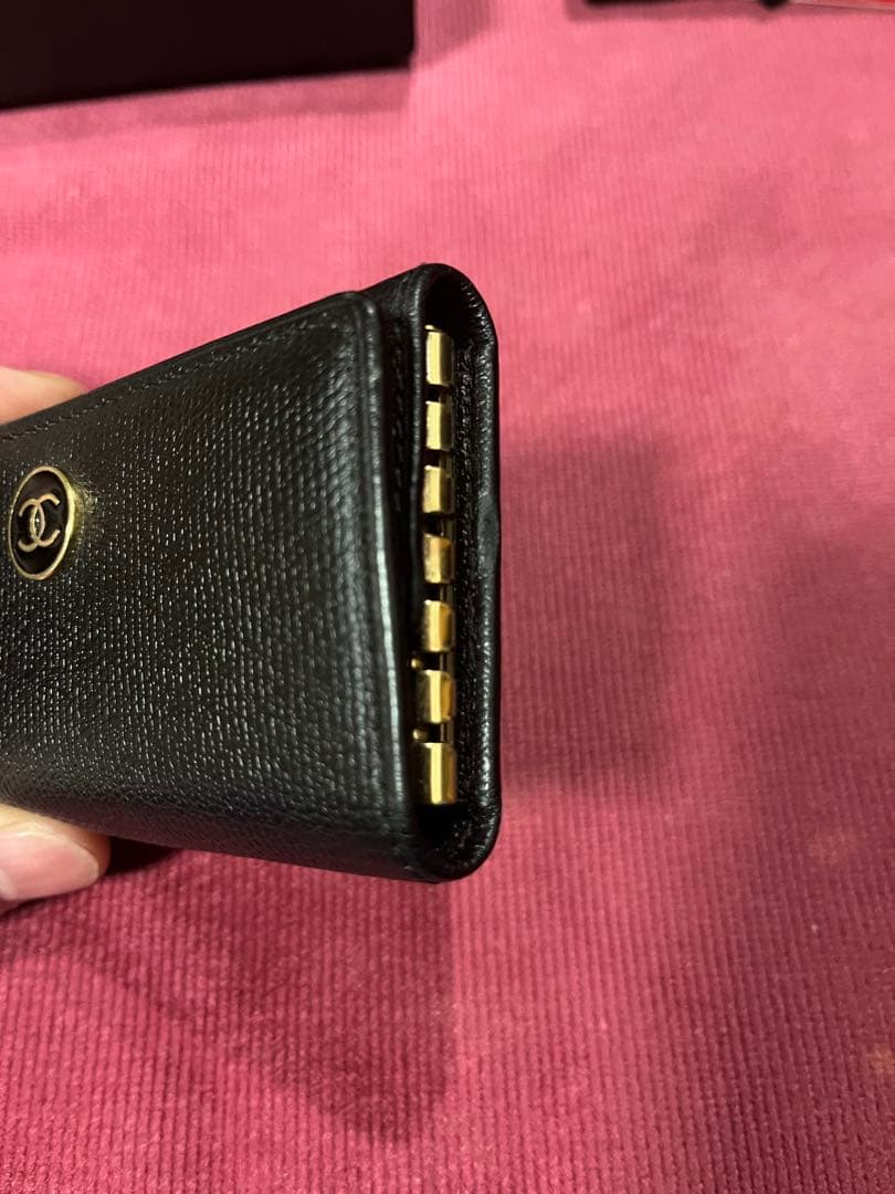 CHANEL シャネル　6連キーケース　ココマーク　ゴールド金具　ロゴ金具