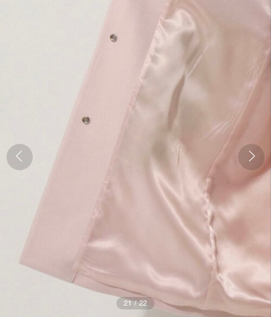 【極美品】UNITED ARROWS◇サイズ38◇ノーカラー コート◇ウール