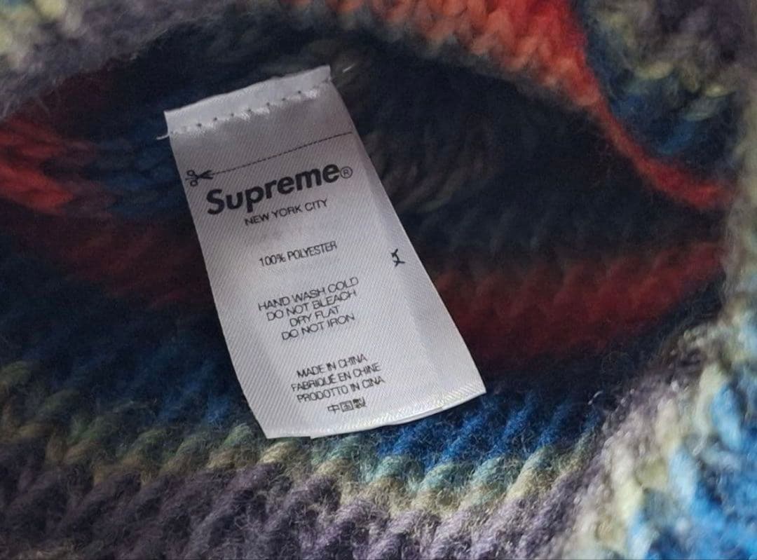 Supreme ニット帽 ストライプ