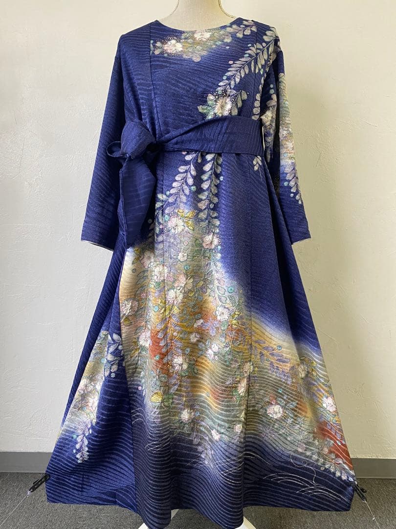 3252 着物　リメイク　ドレス　ワンピース