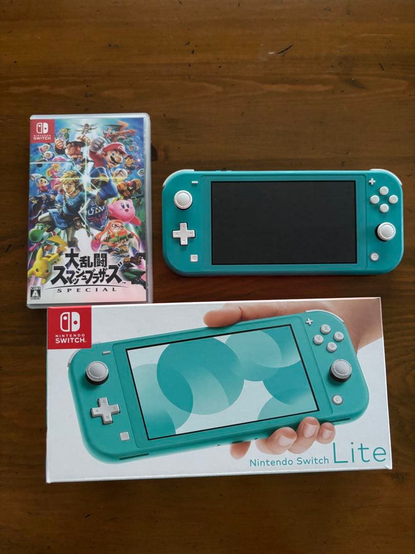 Nintendo Switch Lite ターコイズ スマブラセット