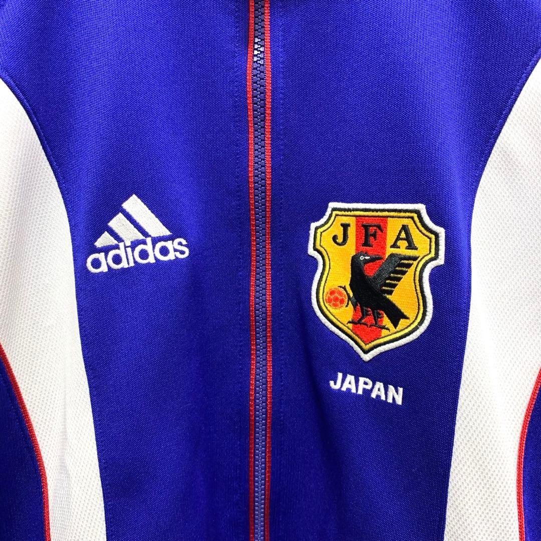 美品　アディダス　90s サッカー日本代表　ナイロンジャケット 刺繍　ロゴ