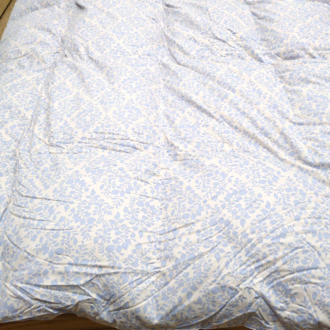 西川羽毛掛け布団グースダウン90%ブルー　ゆこ様