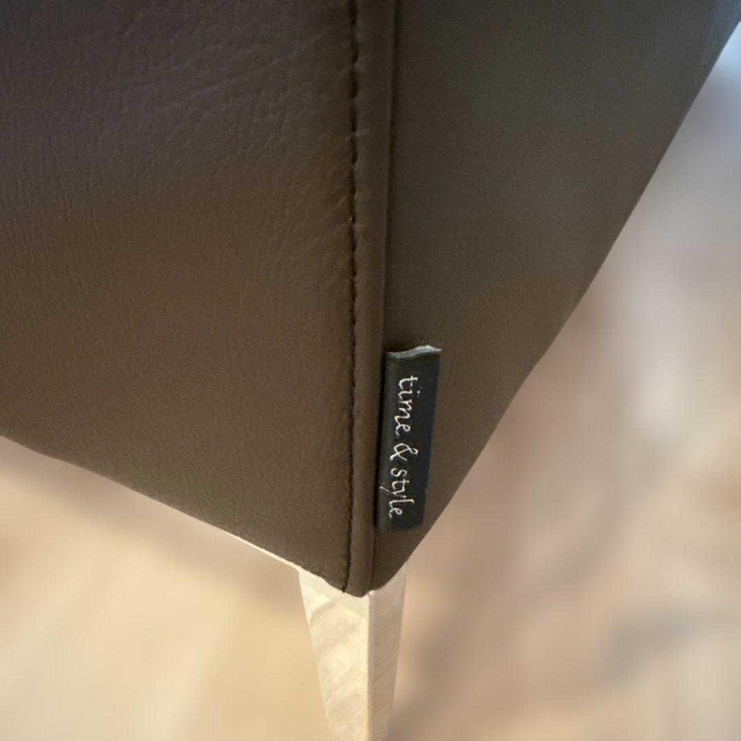 Time&Style ダークブラウン 2人掛けソファ