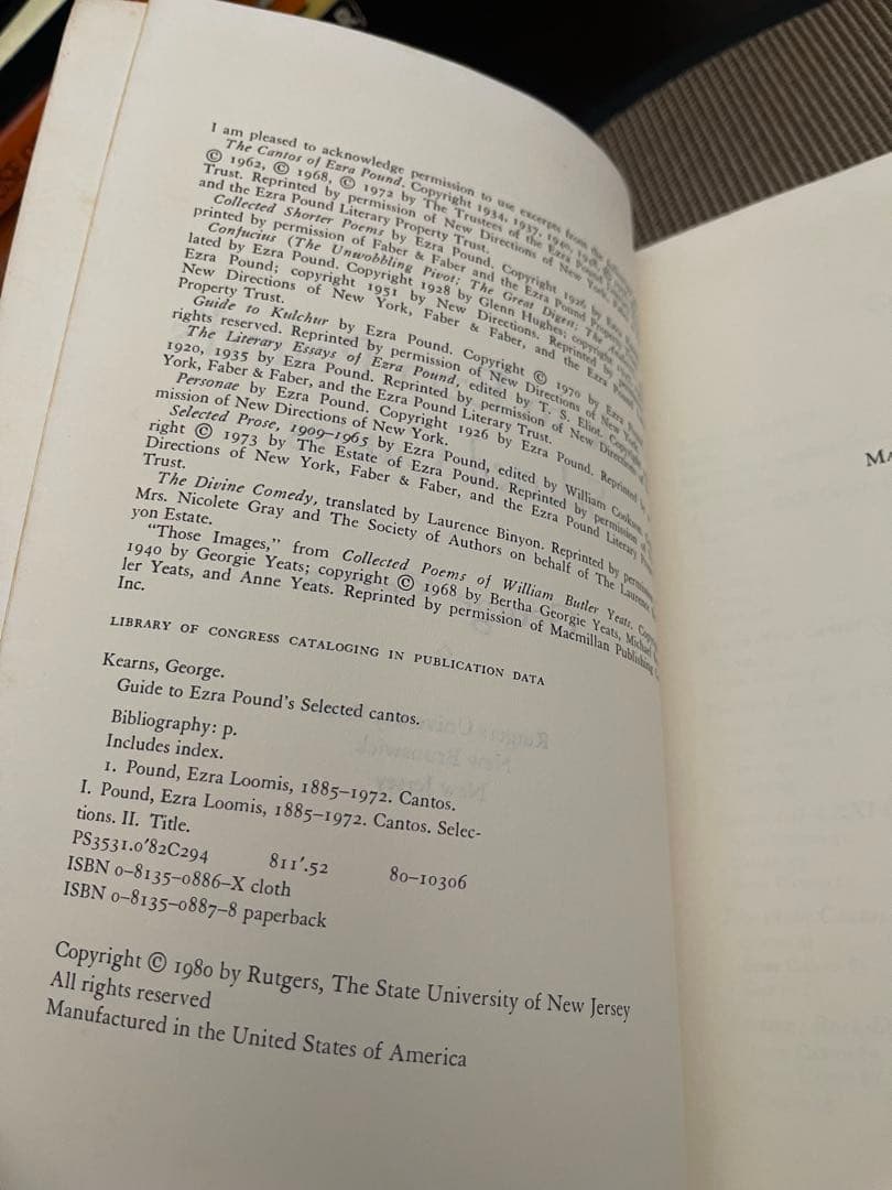 希少　Guide to Ezra Pound's Selected Cantos