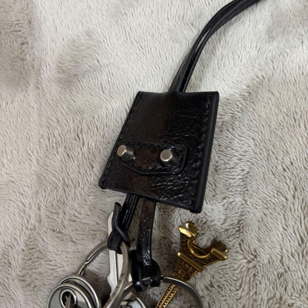k*i様 BALENCIAGA レザー キーリング キーチェーン じゃらじゃら付