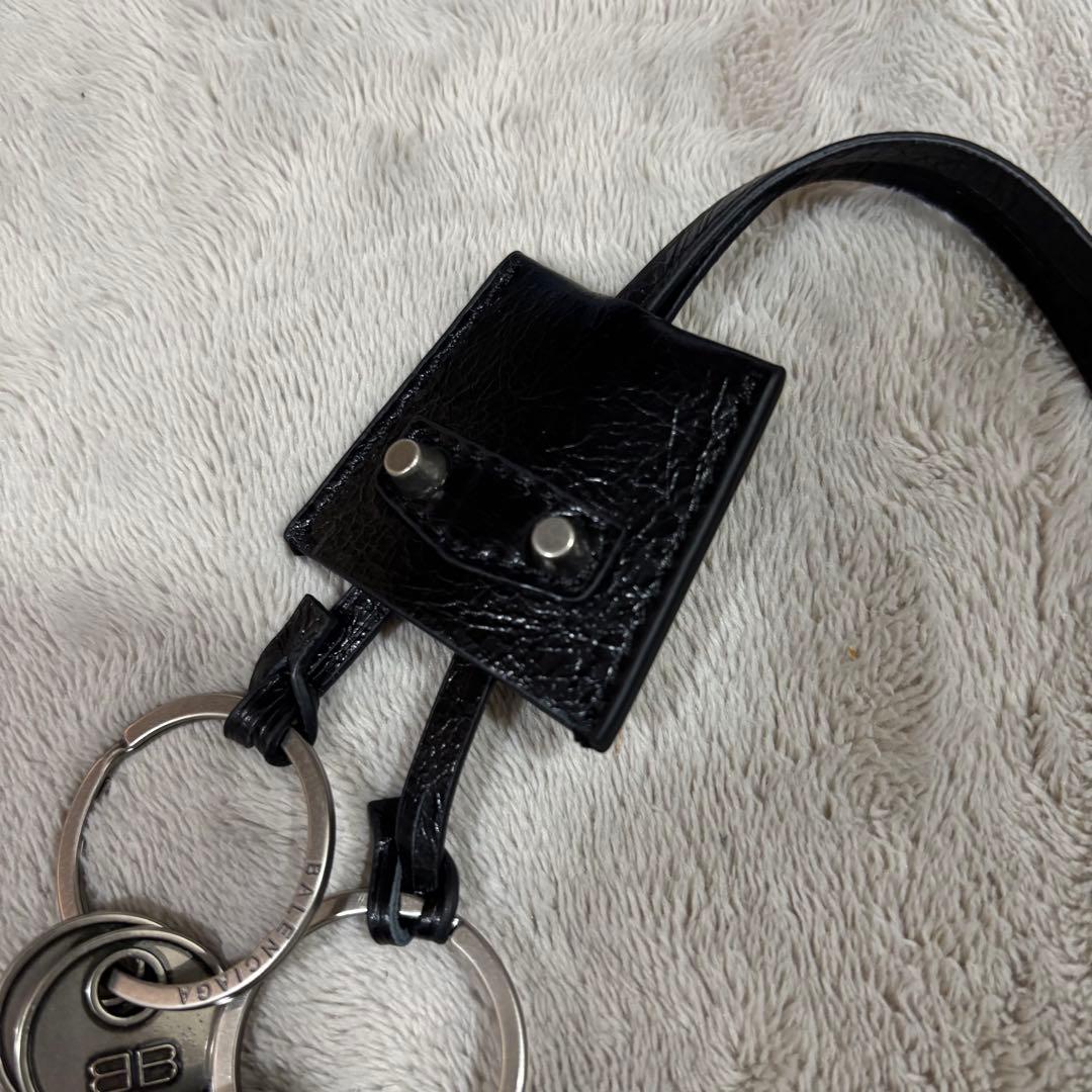 k*i様 BALENCIAGA レザー キーリング キーチェーン じゃらじゃら付