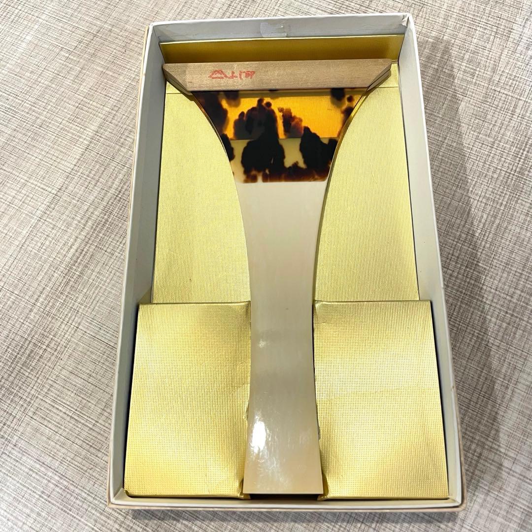 【美品】ふじ印 さざ波撥 津山撥 小山流 津軽三味線バチ 鼈甲撥 地唄 高級