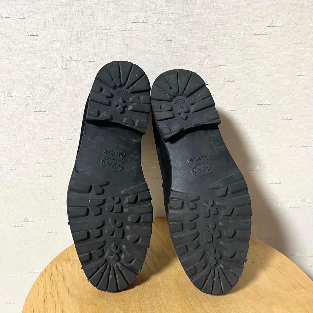 美品 イル モカシーノ スエード レザー ホースビット ローファー 黒