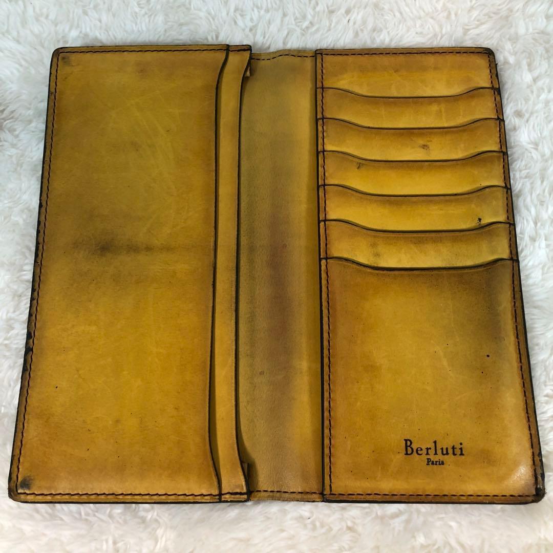 Berluti ベルルッティ カリグラフィー 二つ折り レザー ブラウン 札入れ