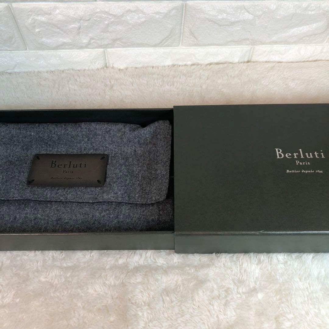 Berluti ベルルッティ カリグラフィー 二つ折り レザー ブラウン 札入れ