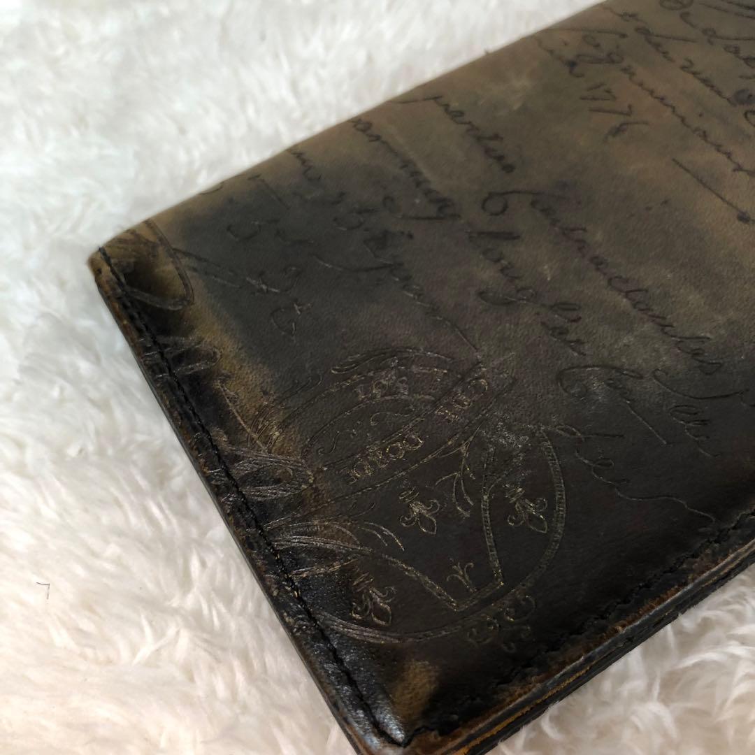 Berluti ベルルッティ カリグラフィー 二つ折り レザー ブラウン 札入れ