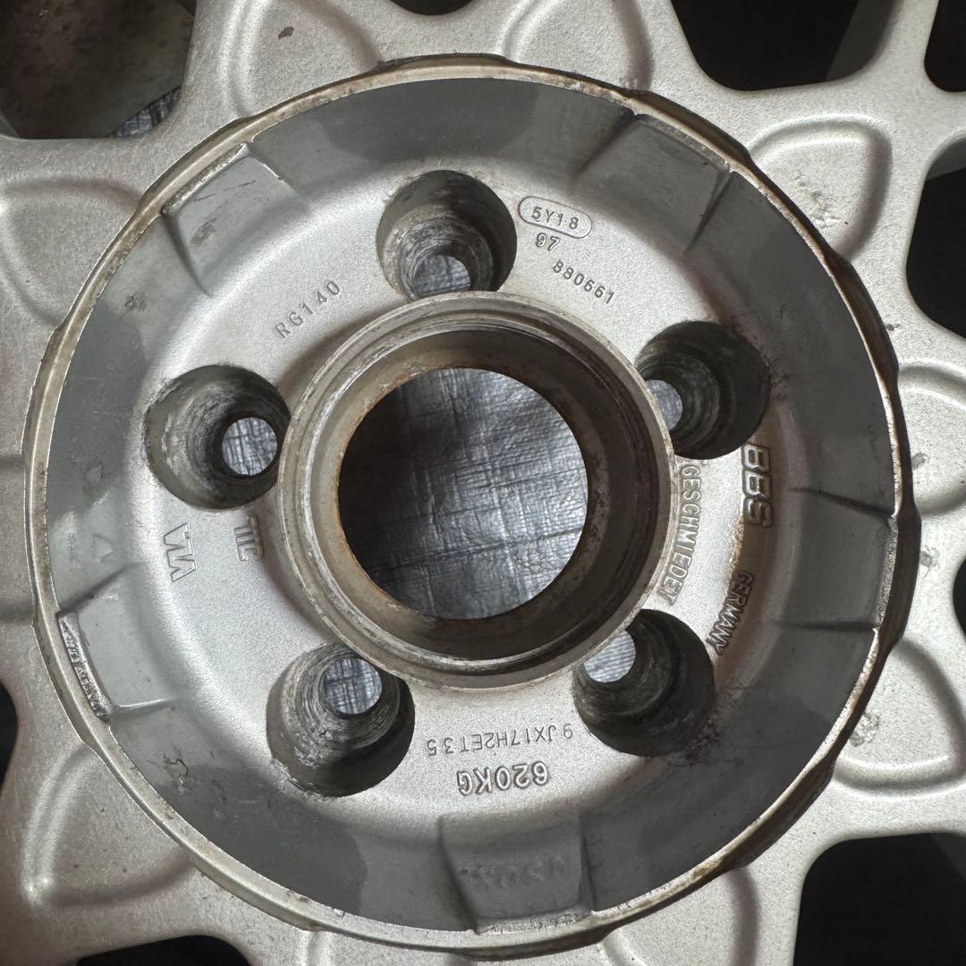 BBSホイール RG-R 9j×17h2et35と8j＋35の4本