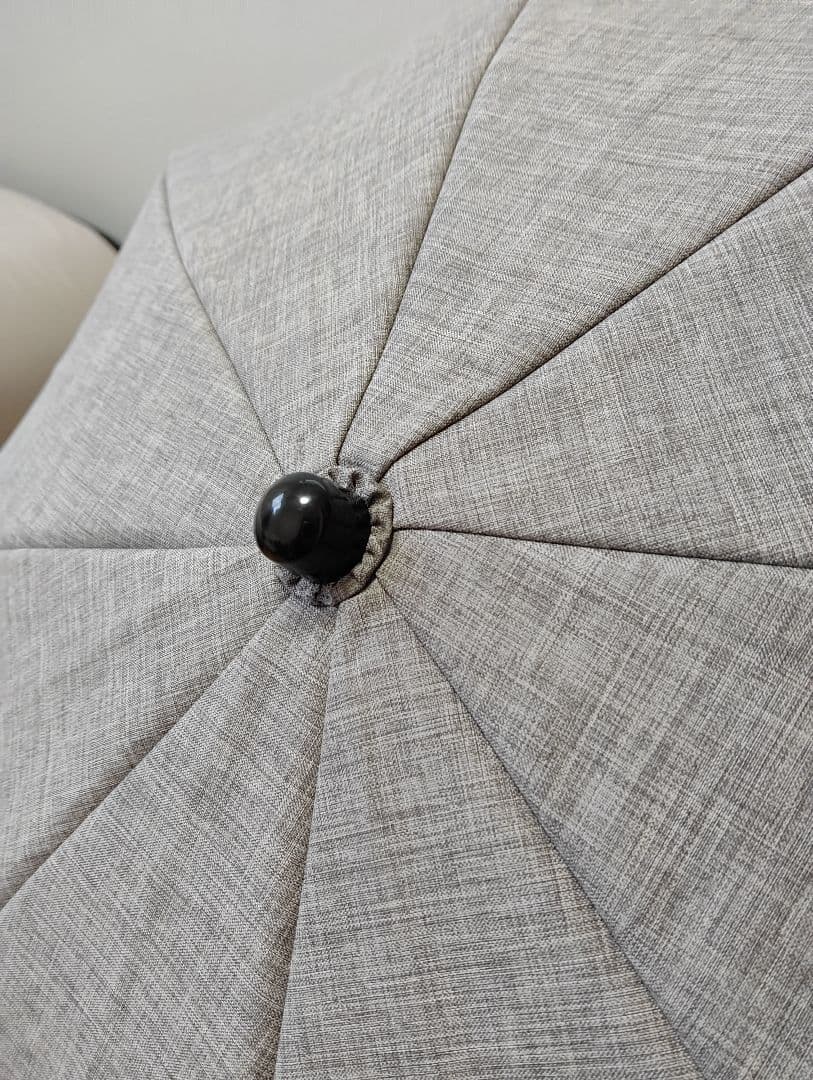 芦屋ロサブラン 折りたたみ日傘 ダンガリーグレー 曲がり手元　二段折り