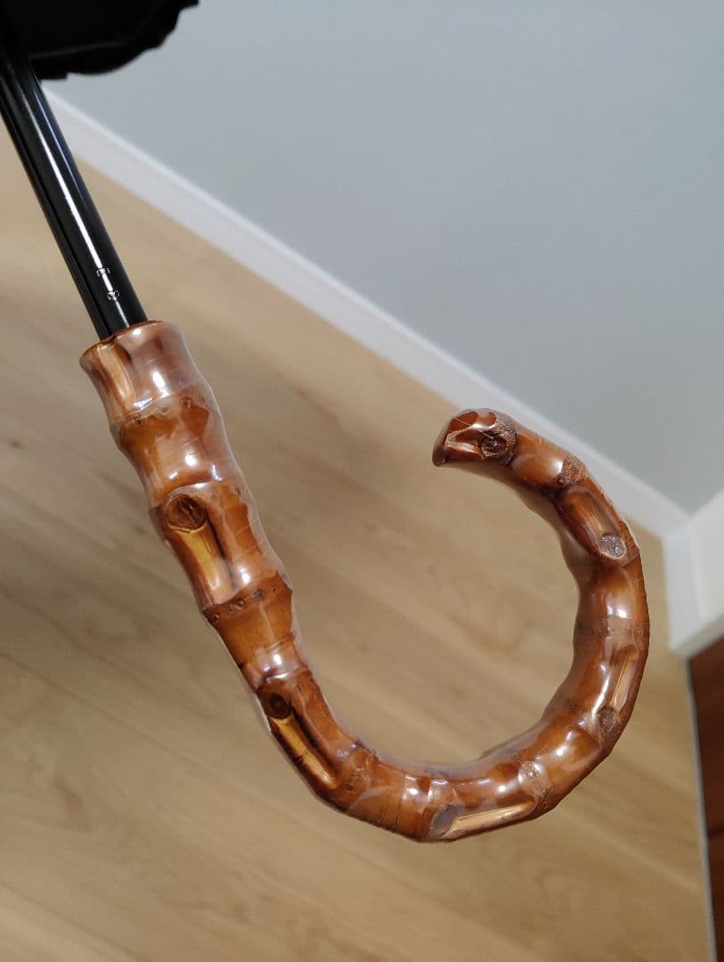 芦屋ロサブラン 折りたたみ日傘 ダンガリーグレー 曲がり手元　二段折り