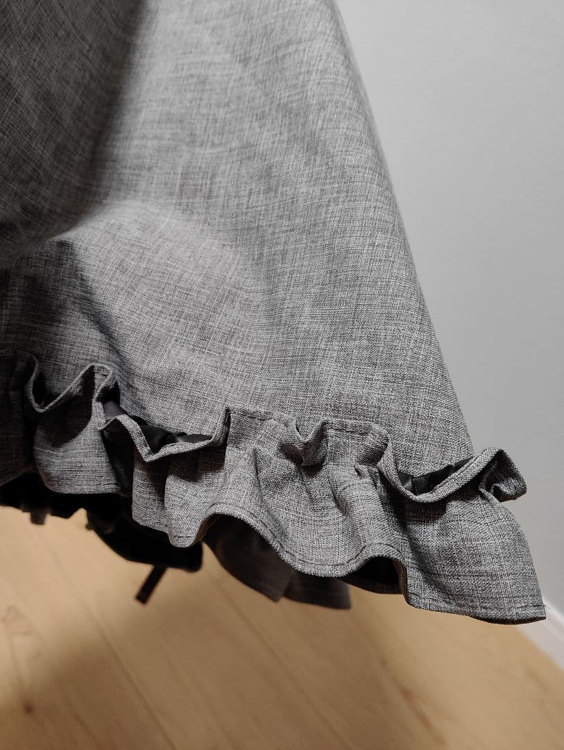 芦屋ロサブラン 折りたたみ日傘 ダンガリーグレー 曲がり手元　二段折り