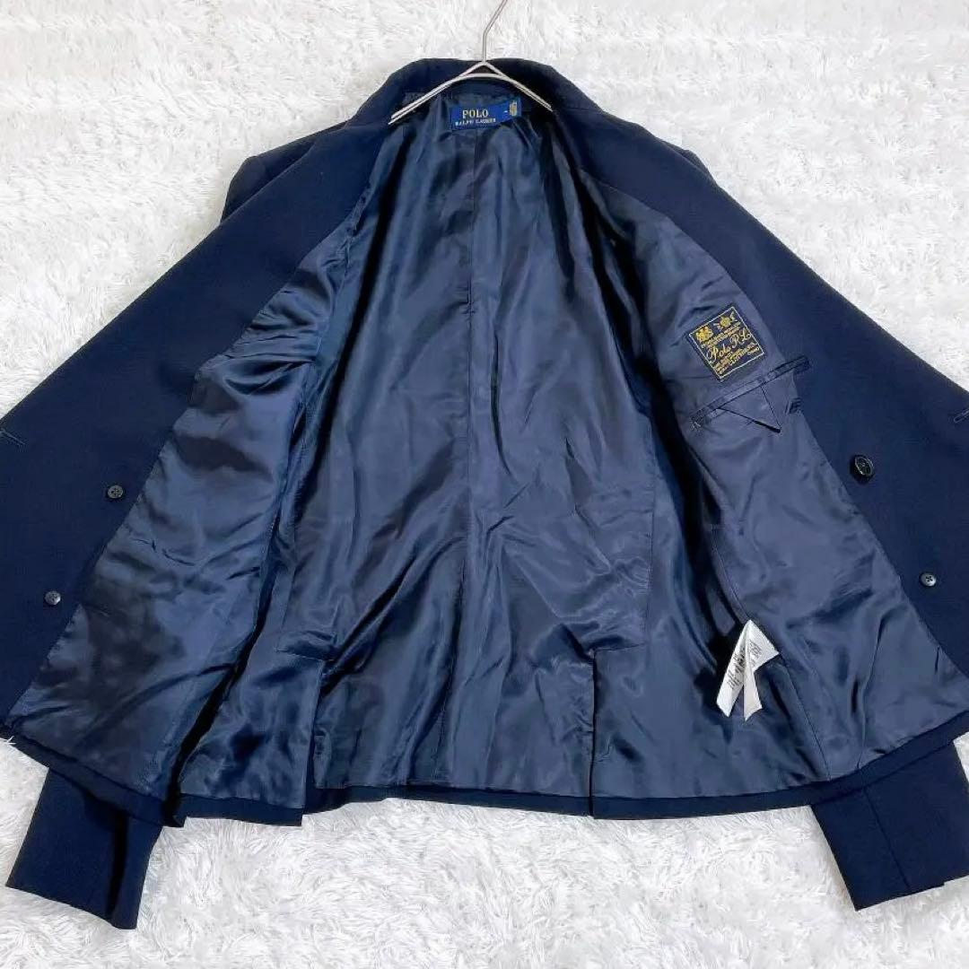 極美品✨ポロラルフローレン レディース ダブルブレステッドクレストブレザー M