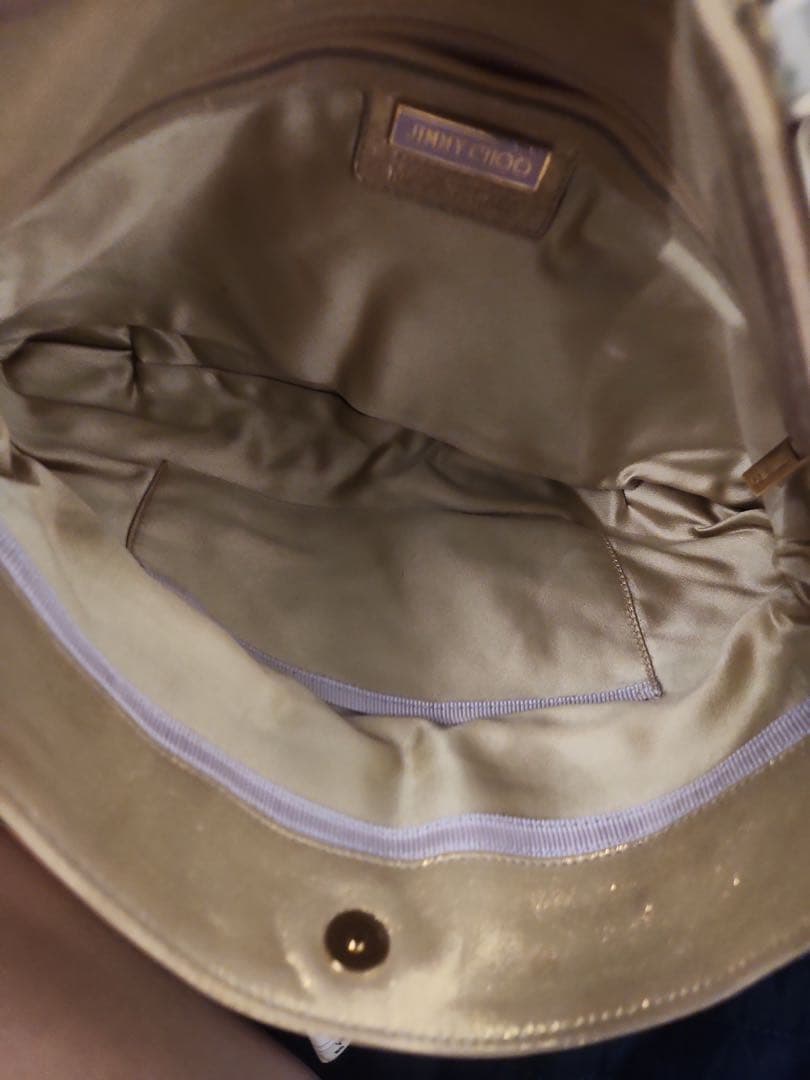 Jimmy Choo ゴールド クラッチバッグ