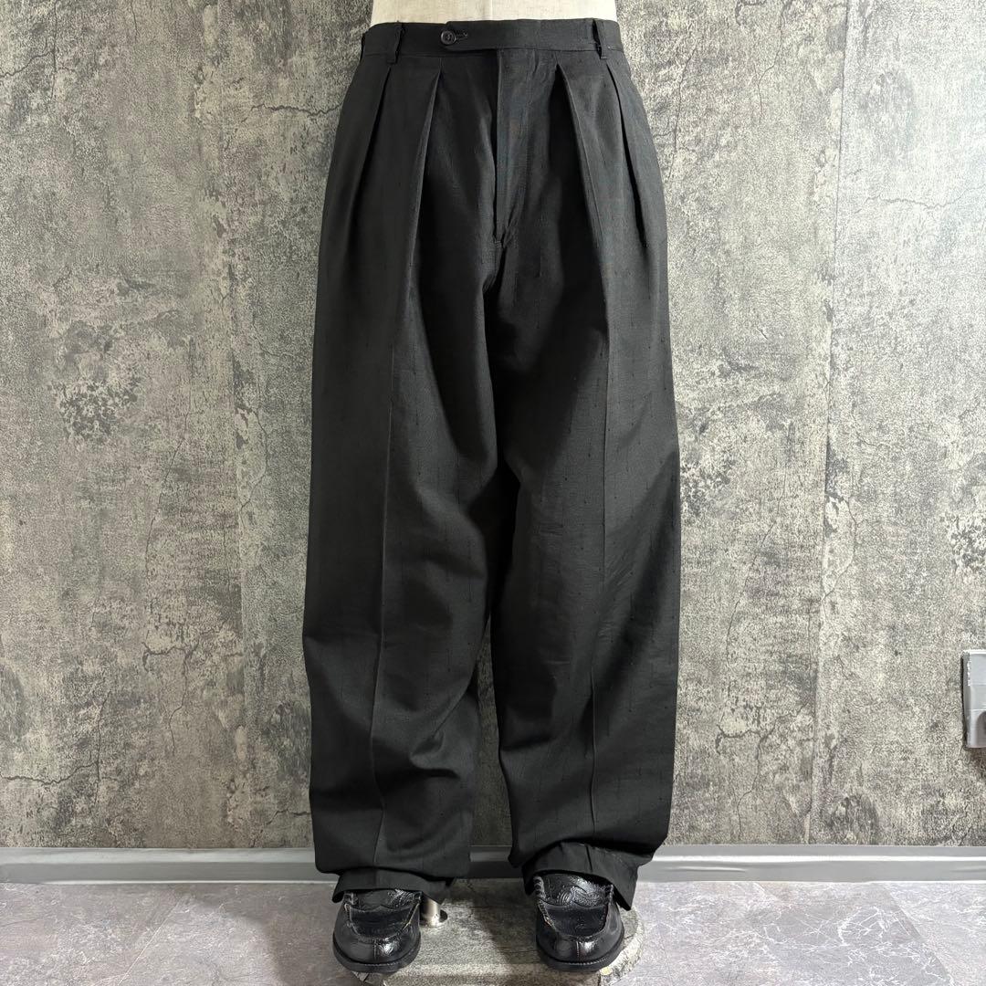 パンツ 80s Vintage 2 tuck wide slacks USA TALON