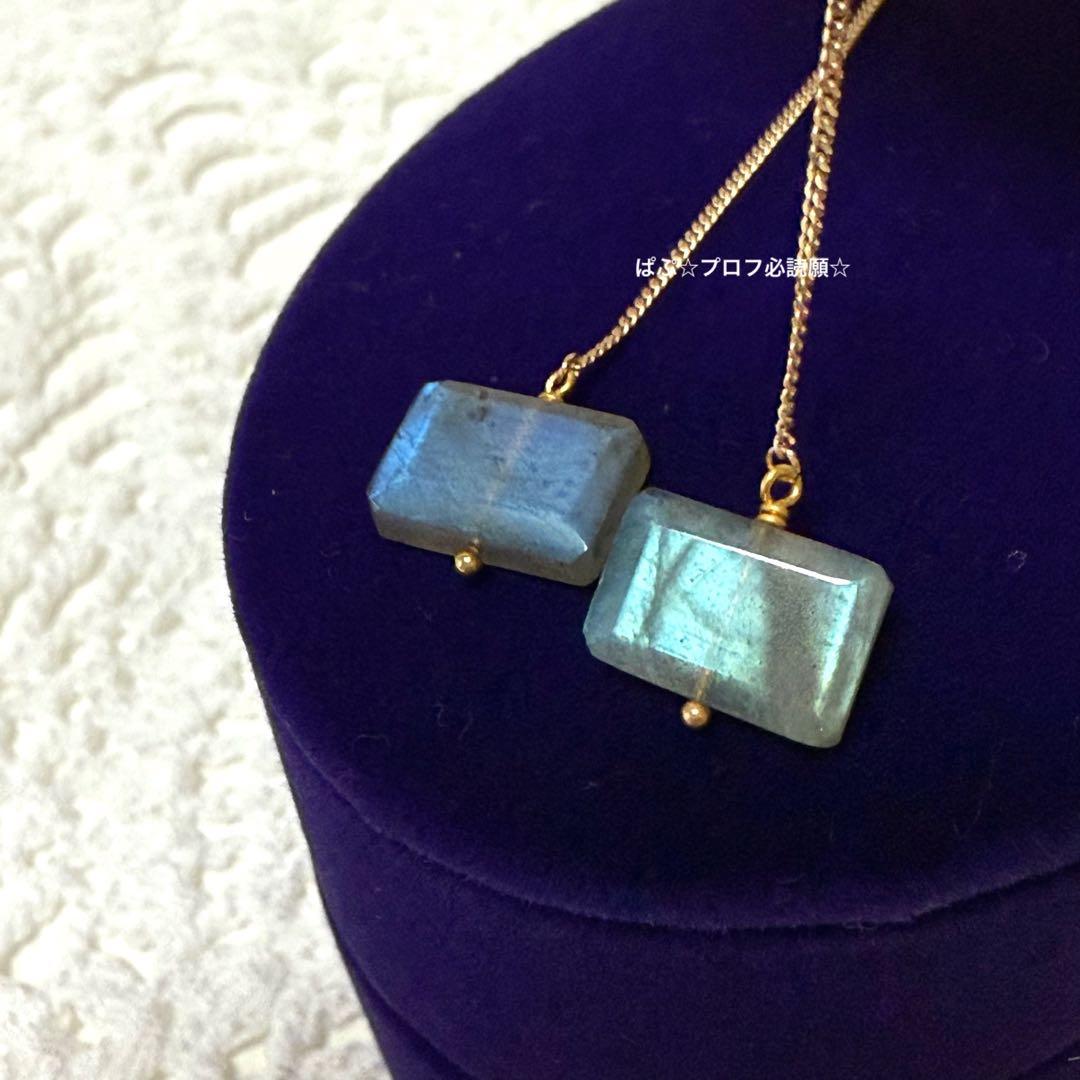 【新品未使用/販売証明書有】‧✧̣̥̇‧完売品レア‧✧̣̥̇‧ラブラドライト☆agete☆