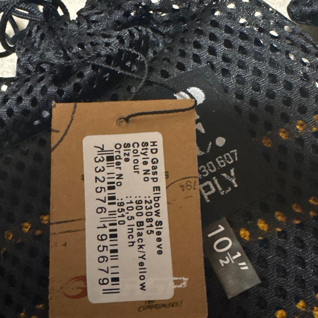 ウエイトトレーニング Gasp Elbow sleeve Black/Yellow 10.5