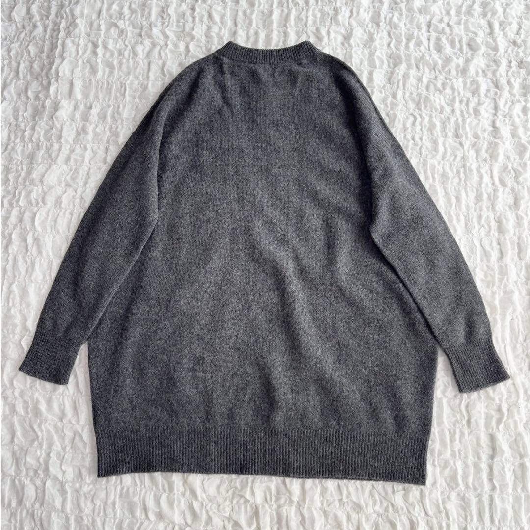 【美品】 スピックアンドスパン クルーネック ワイドチュニック プルオーバー