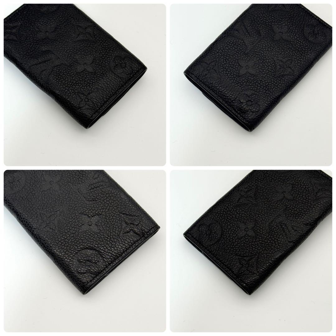 美品 ルイヴィトン モノグラム アンプラント キーケース ミュルティクレ6 黒