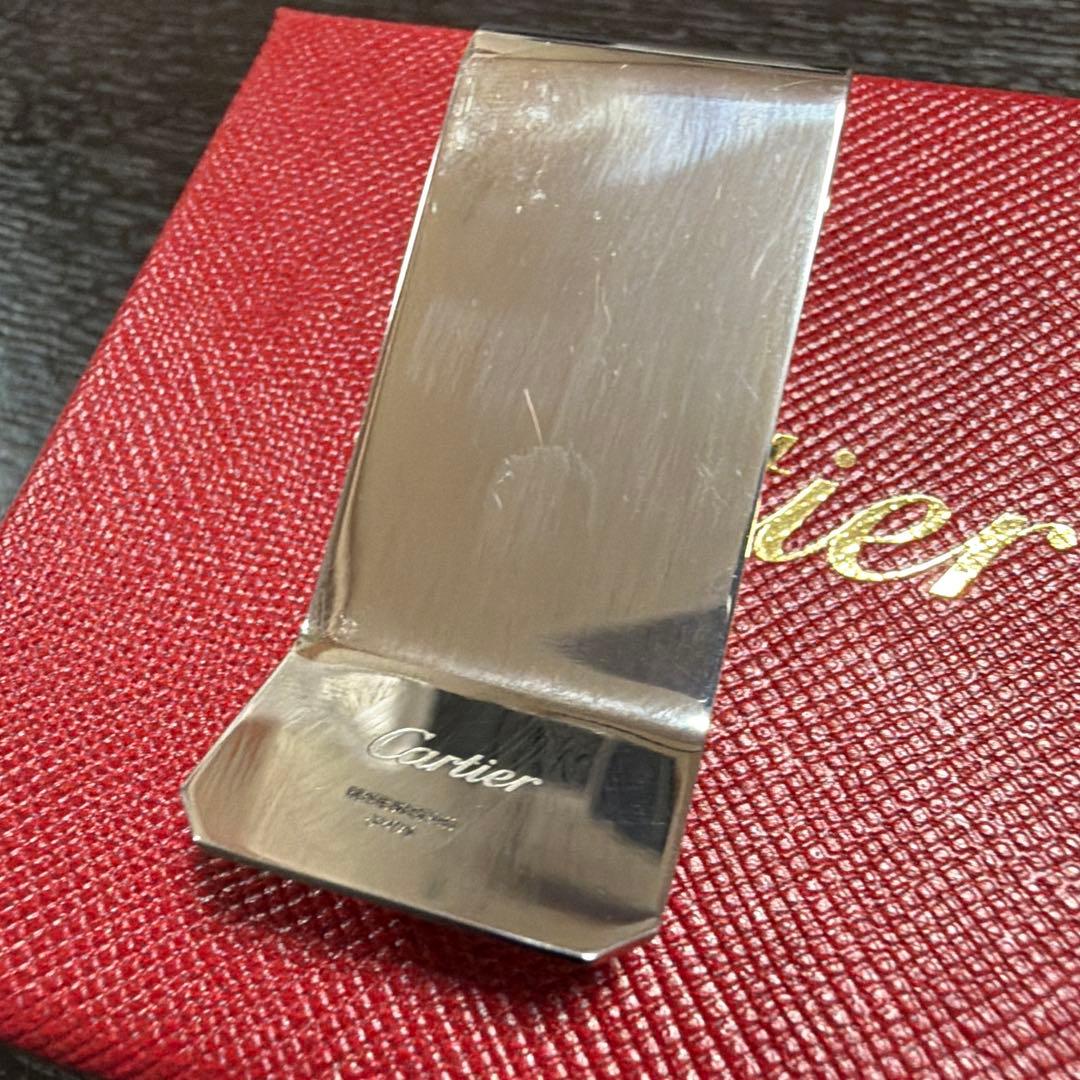 美品◎Cartier カルティエ マネークリップ Cドゥカルティエ シルバー