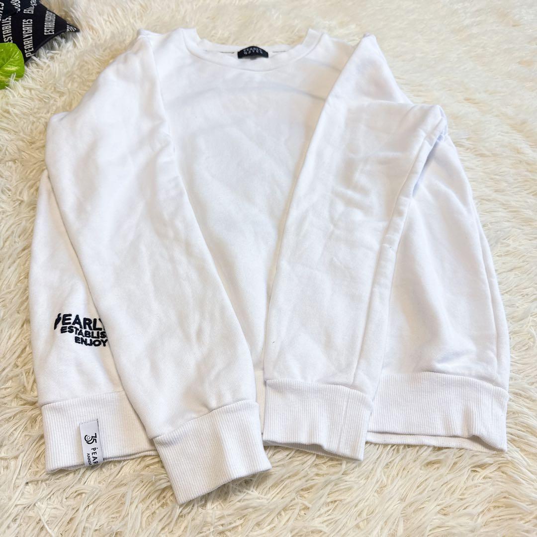 【パーリーゲイツ】限定品 トレーナー ホワイト 2サイズ レディース