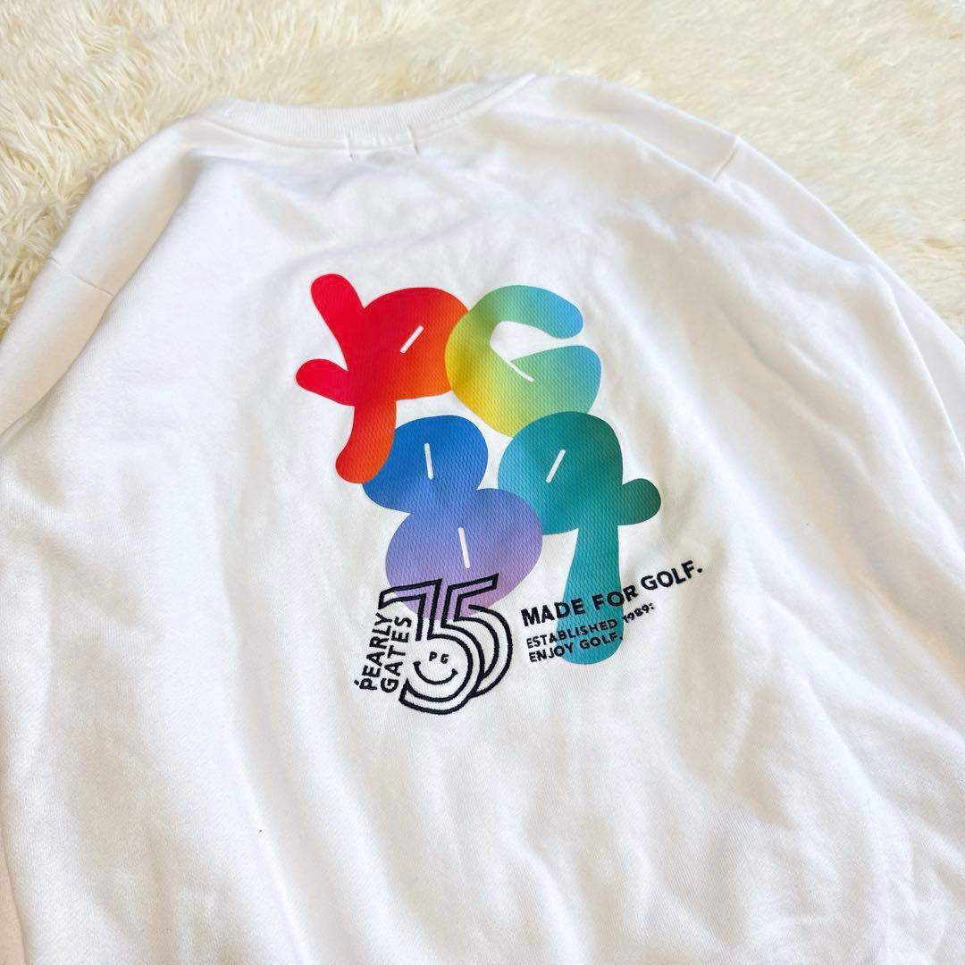 【パーリーゲイツ】限定品 トレーナー ホワイト 2サイズ レディース