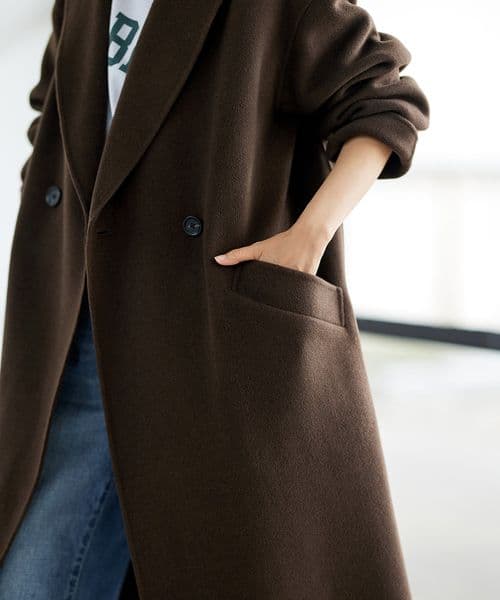 SUPER160sダブルブレストコート