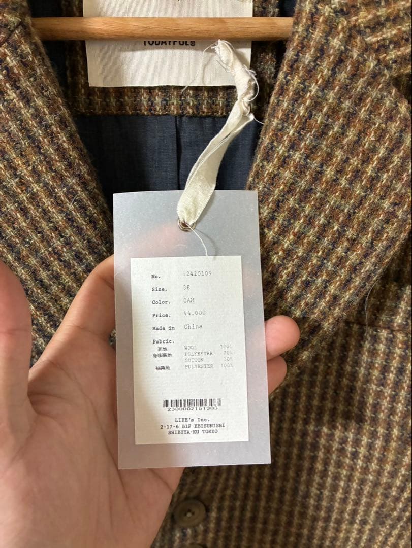 ジャケット・アウター TODAYFUL Wool100% Cheek Jacket 12420109