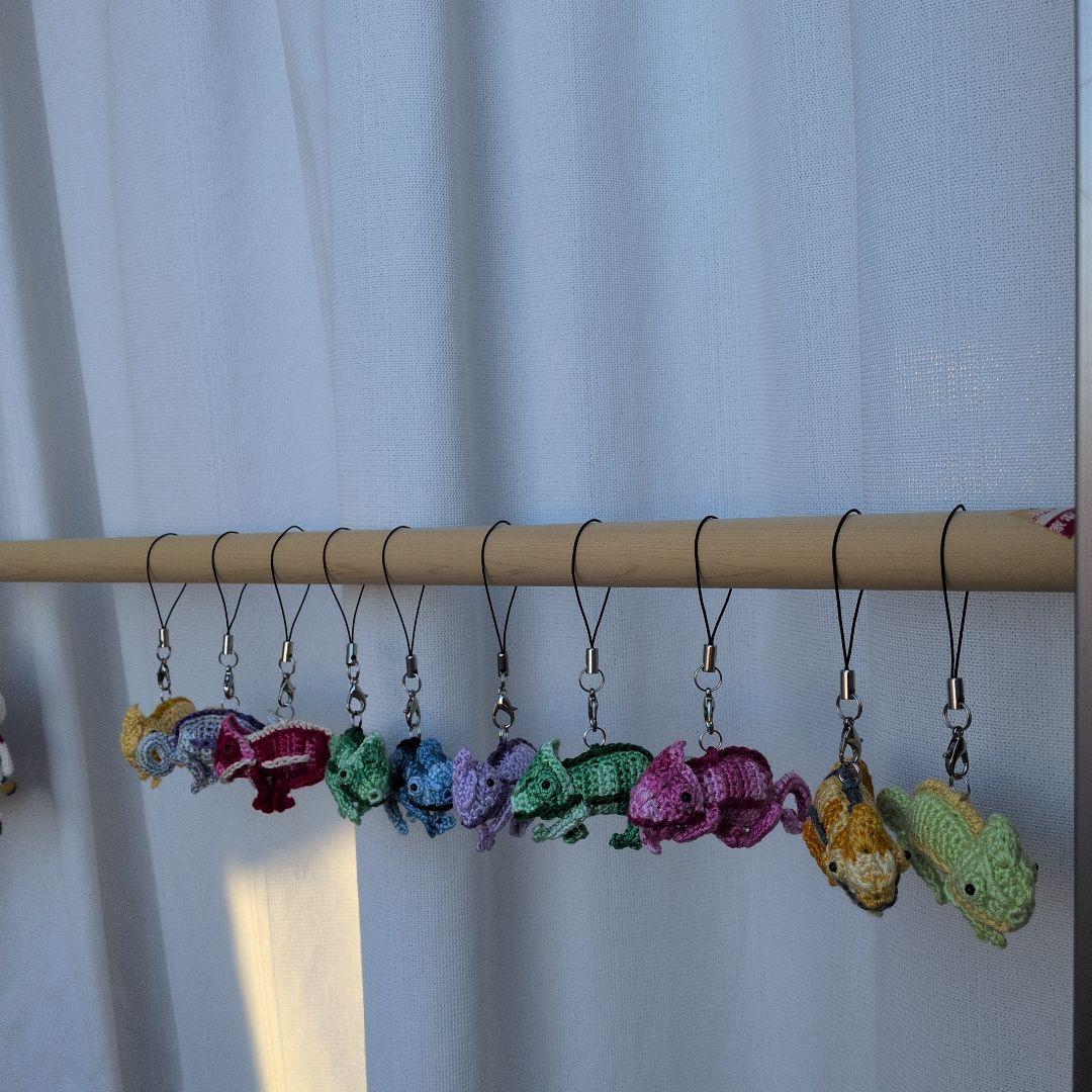 編みぐるみカメレオン　ウサギ　ハシビロコウ