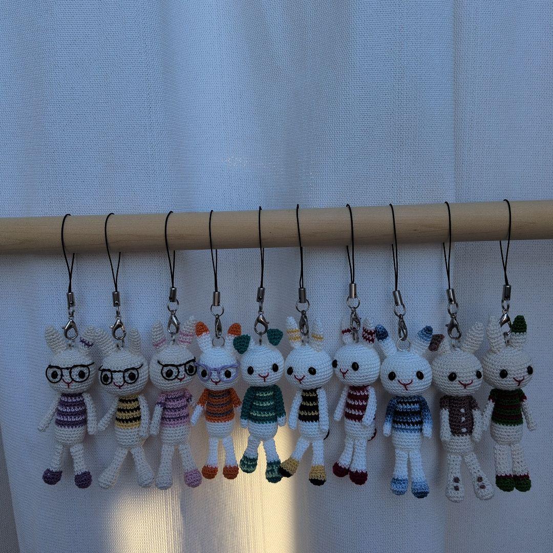 編みぐるみカメレオン　ウサギ　ハシビロコウ