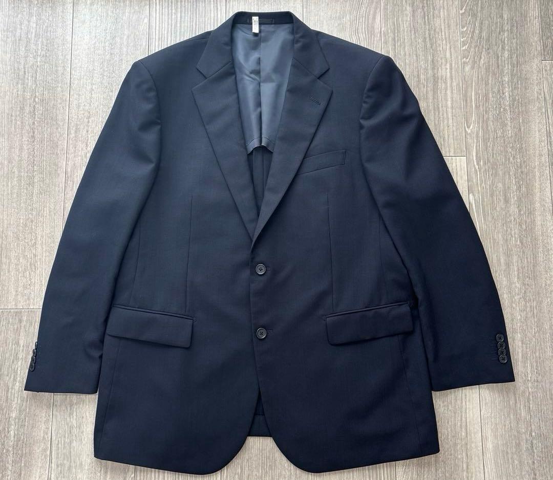 リーガル 形状記憶スーツ セットアップスーツ シンプル紺　大きいサイズ　BE7