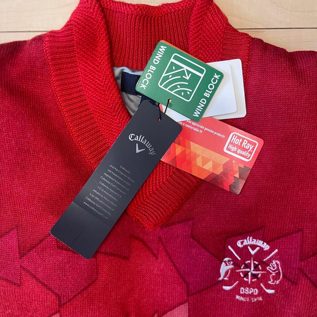 キャロウェイ　防寒　セーター　生地　風除け