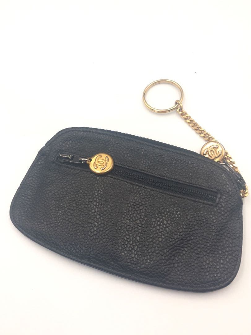 シャネル　CHANEL キャビアスキン　ケース