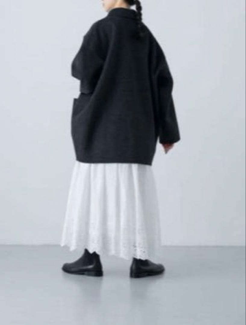 かぐれ/ウールステンカラーコートショートコート