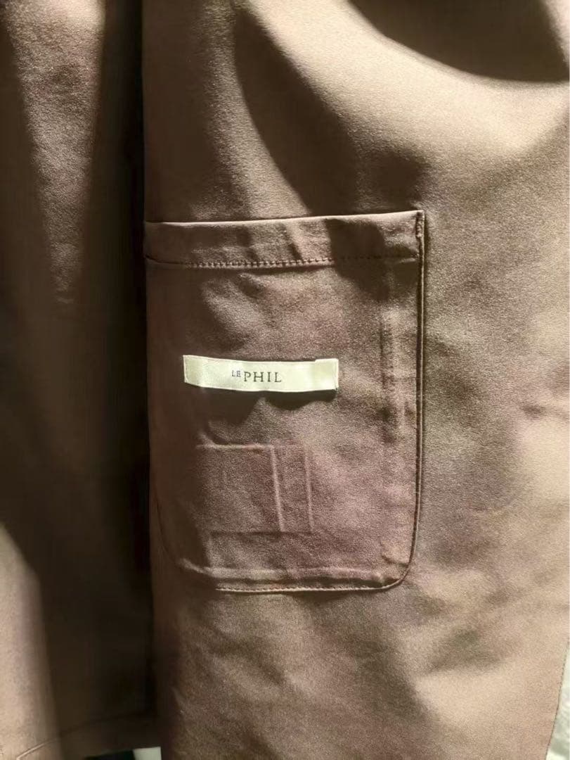 LE PHIL SOLOTEXブロードジャケット ブラウン