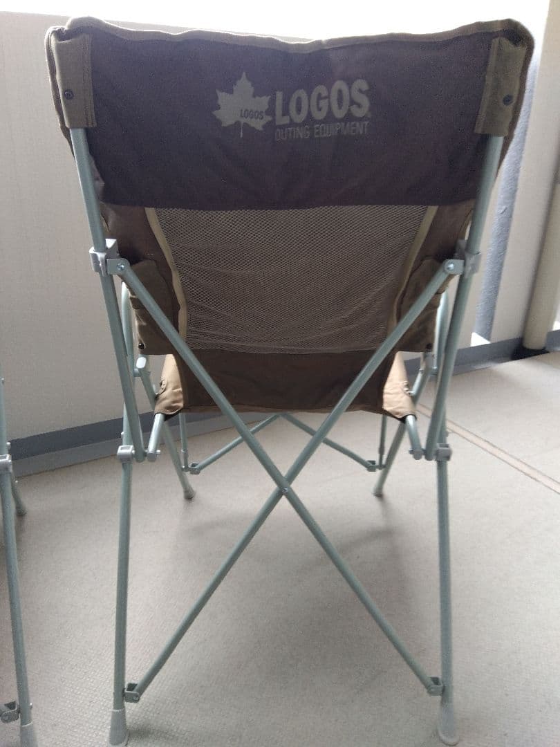 LOGOS Life バックホールドチェア（ブラウン）