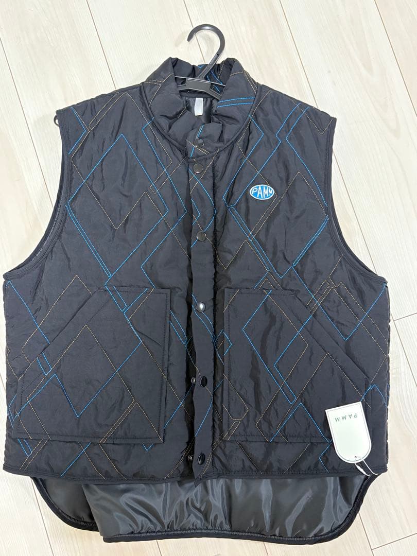 PAMM 時計じかけのアーガイルキルティングベスト