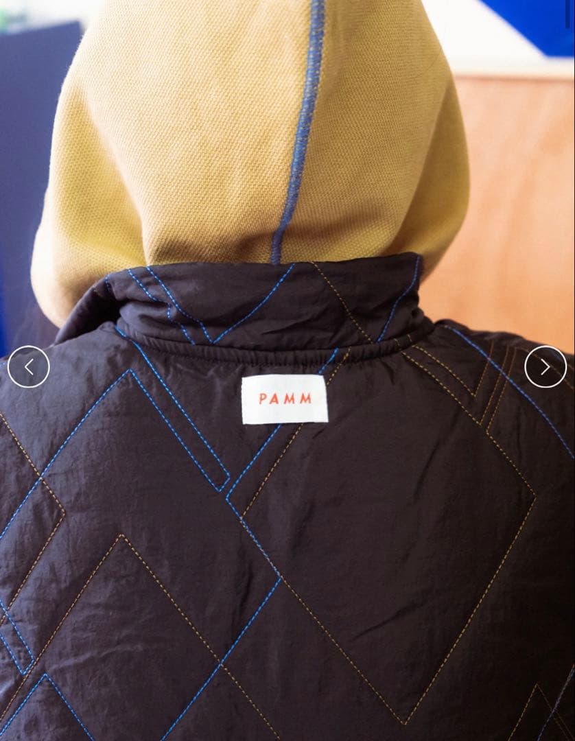 PAMM 時計じかけのアーガイルキルティングベスト