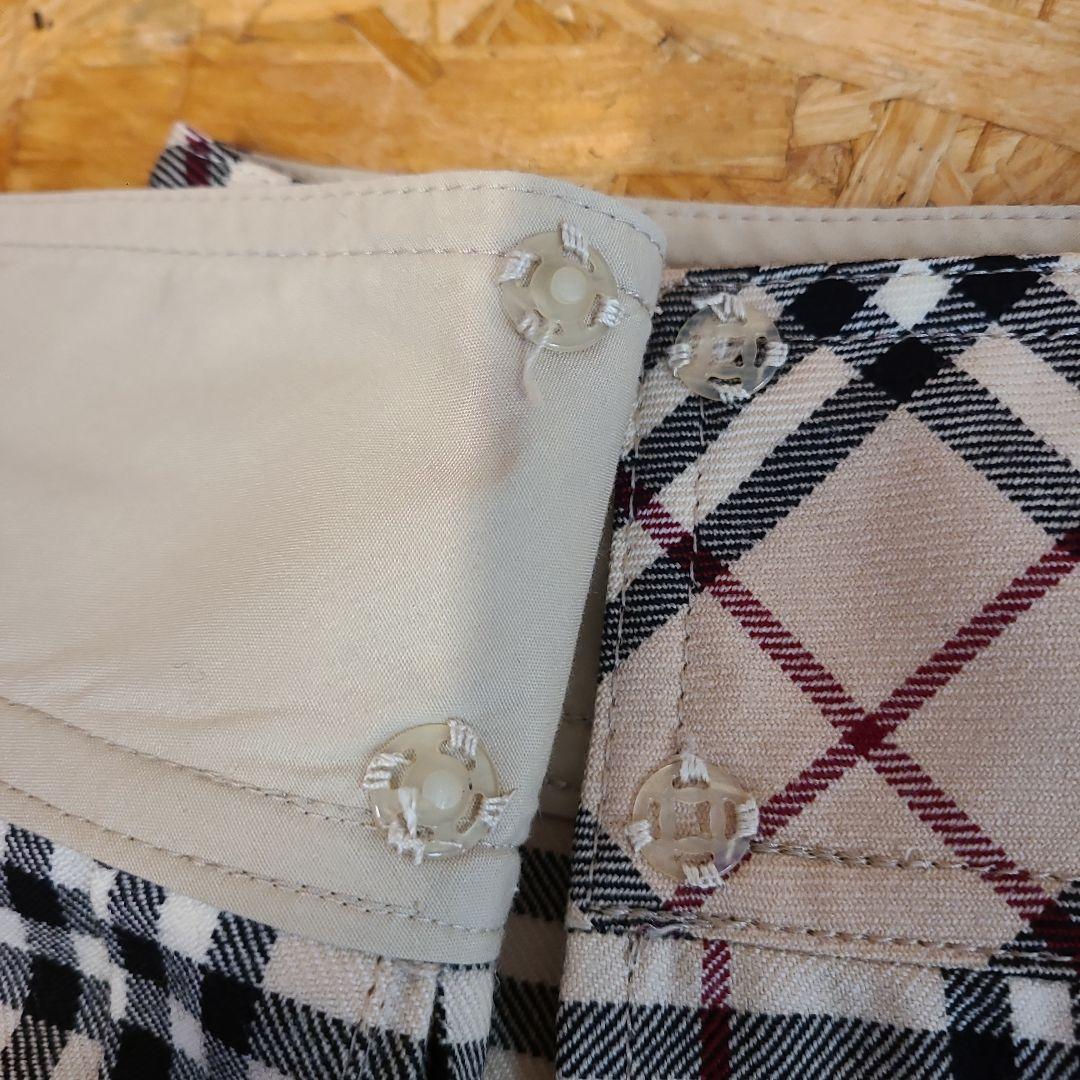 BURBERRY BLUE LABEL バーバリー ラップ ミニスカート