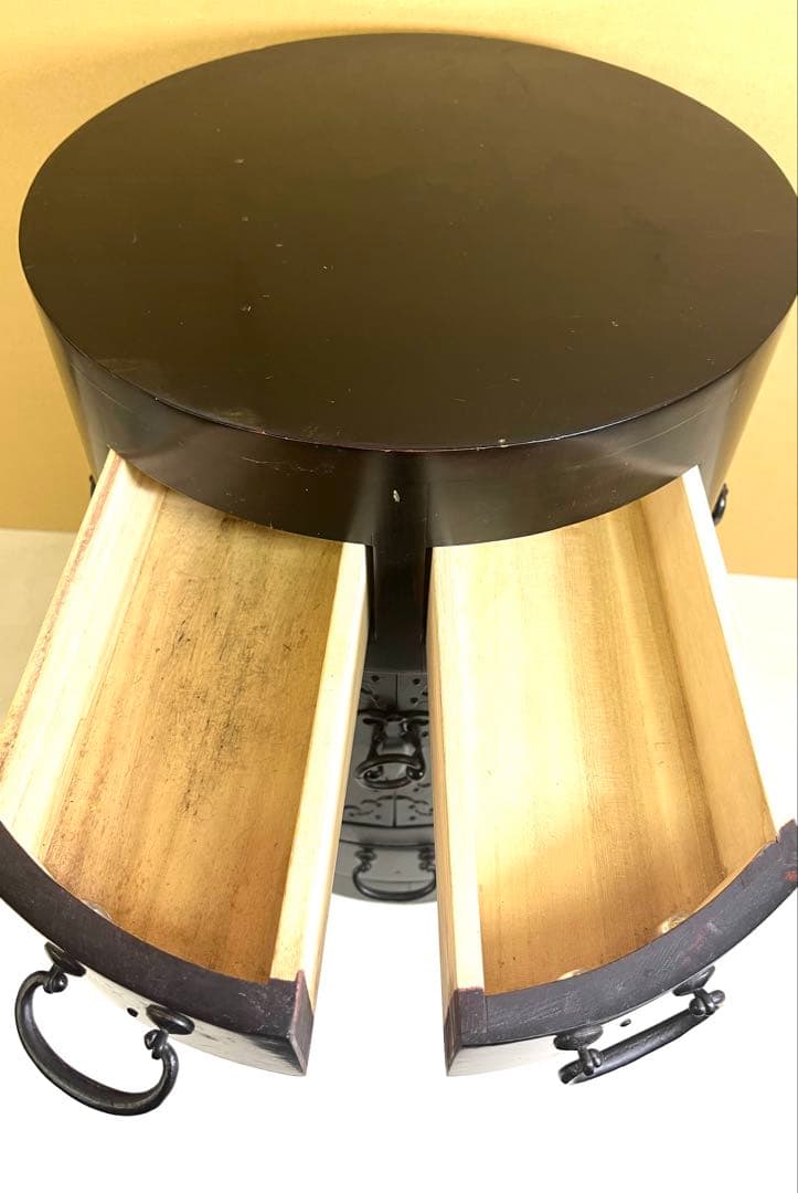 昭和レトロ アンティーク家具 円柱棚