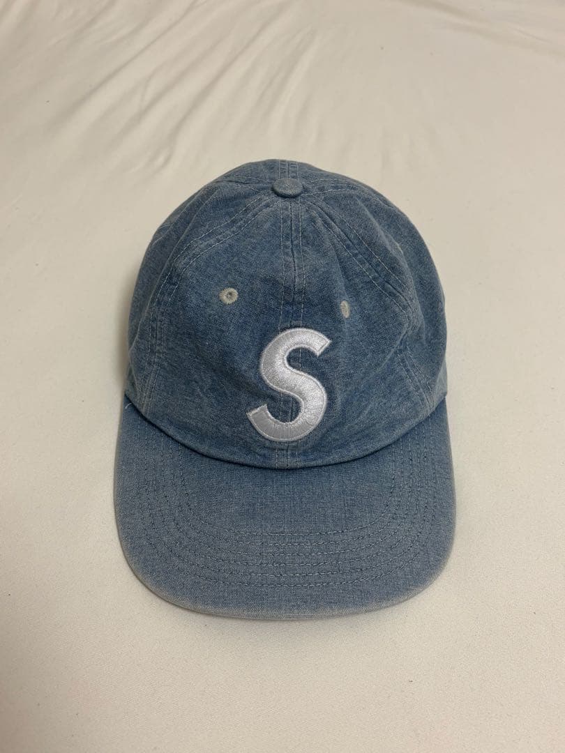 Supreme キャップ デニム生地 Sロゴ