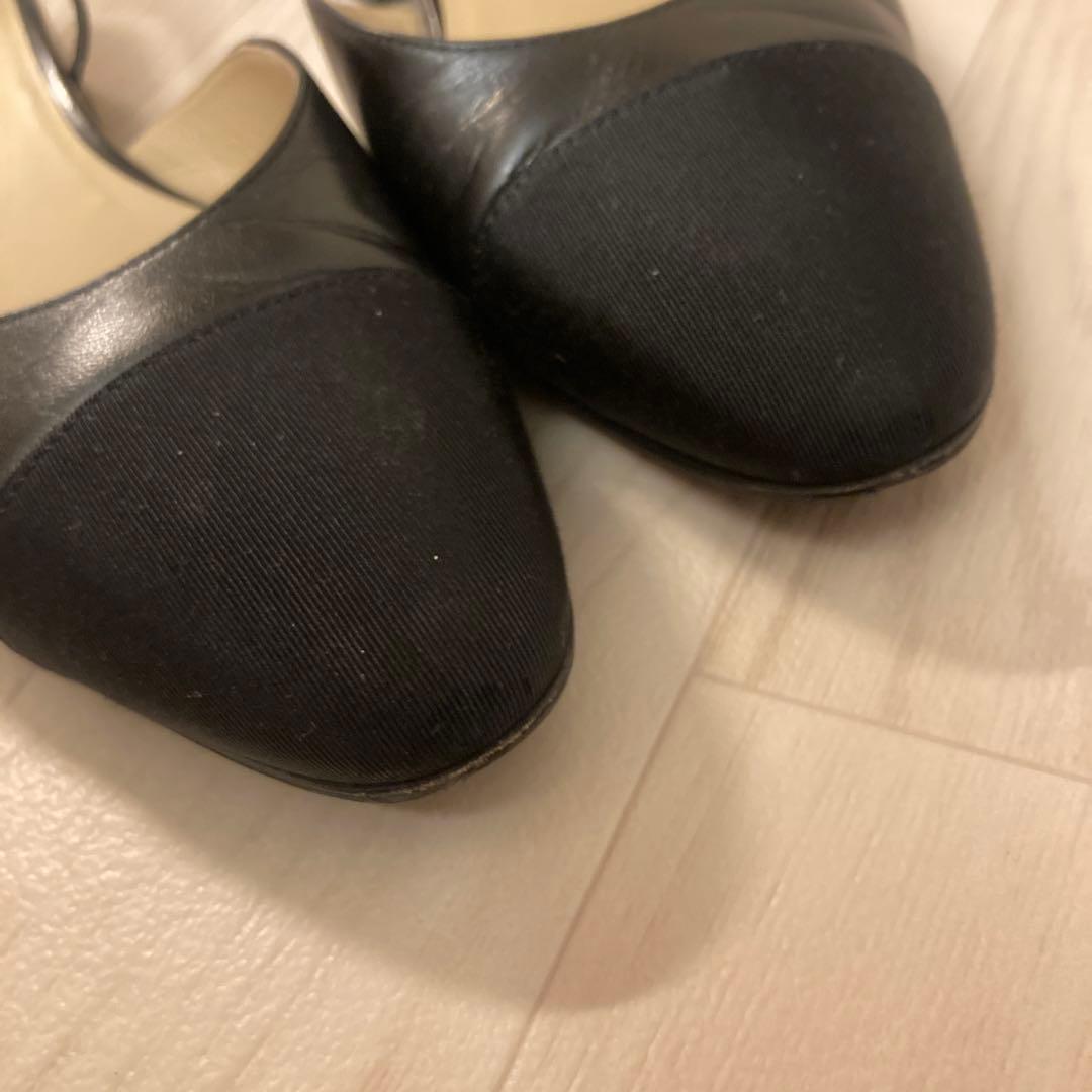 シャネル　スリングバック　シューズ　37