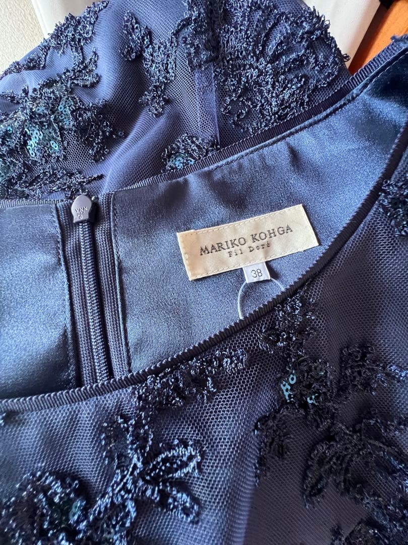 東京ソワールMARIKO KOHGA マリココウガケープ付きドレス　ワンピース
