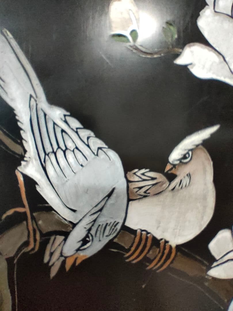 【TI様用】　中国家具 キャビネット 中国古玩 アンティーク家具 花鳥図